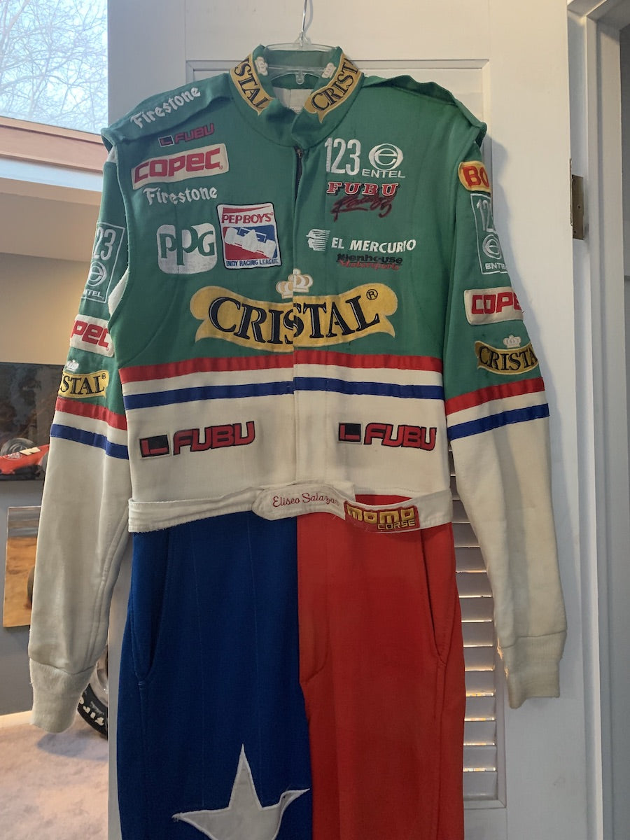 1999 Eliseo Salazar Race Used Cristal Indy 500 Suit