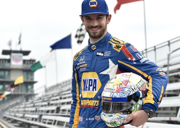 2018 Alexander Rossi Race Used Andretti Autosport Indy 500 Nomex