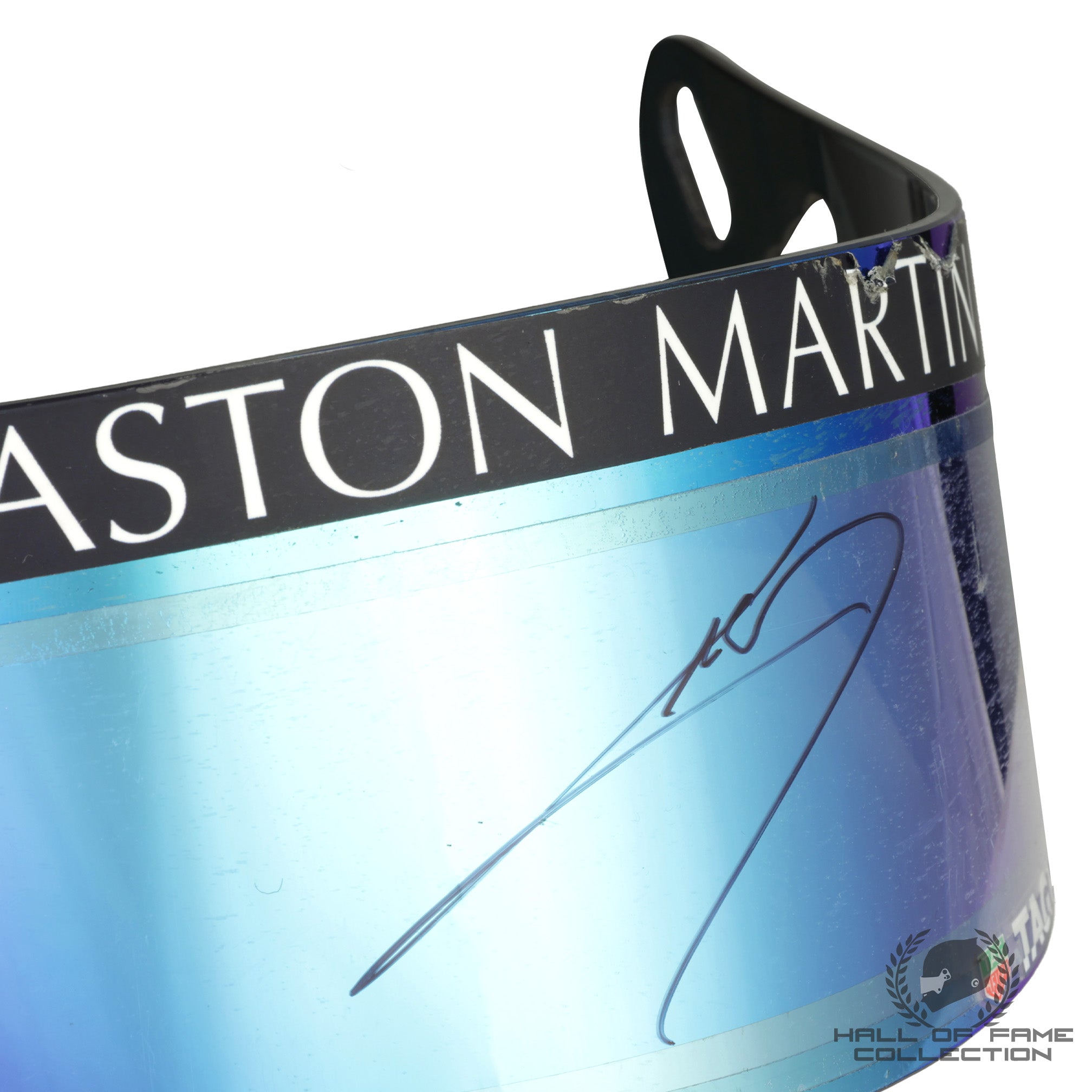 2019 Pierre Gasly Signed Race Used Aston Martin Red Bull Racing Arai F1 Visor