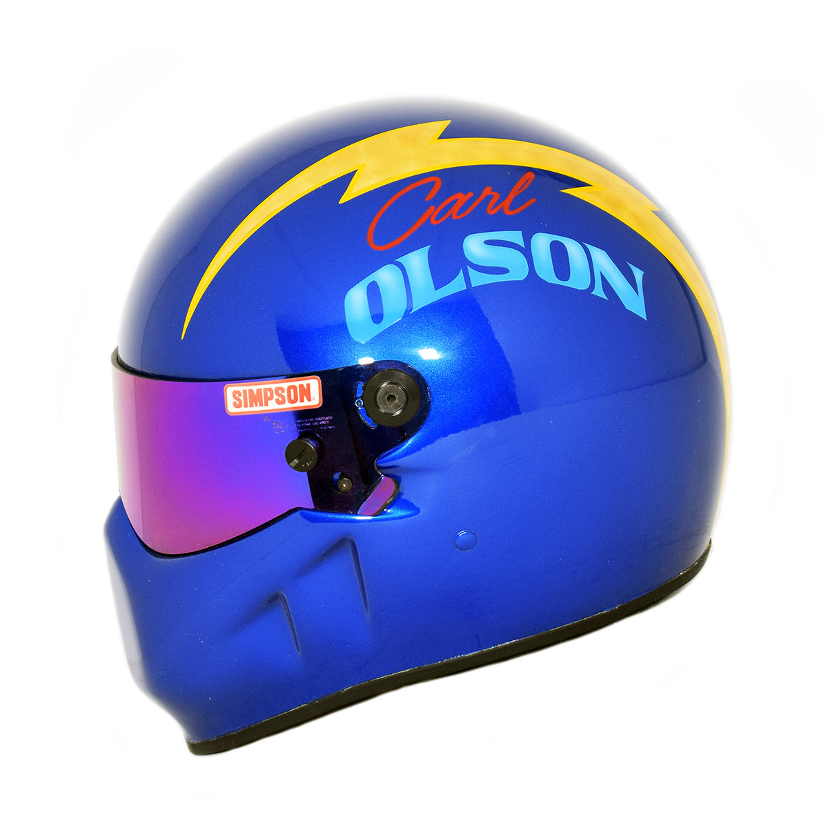 1970's Carl Olson Top Fuel Drag Racing Replica Helmet