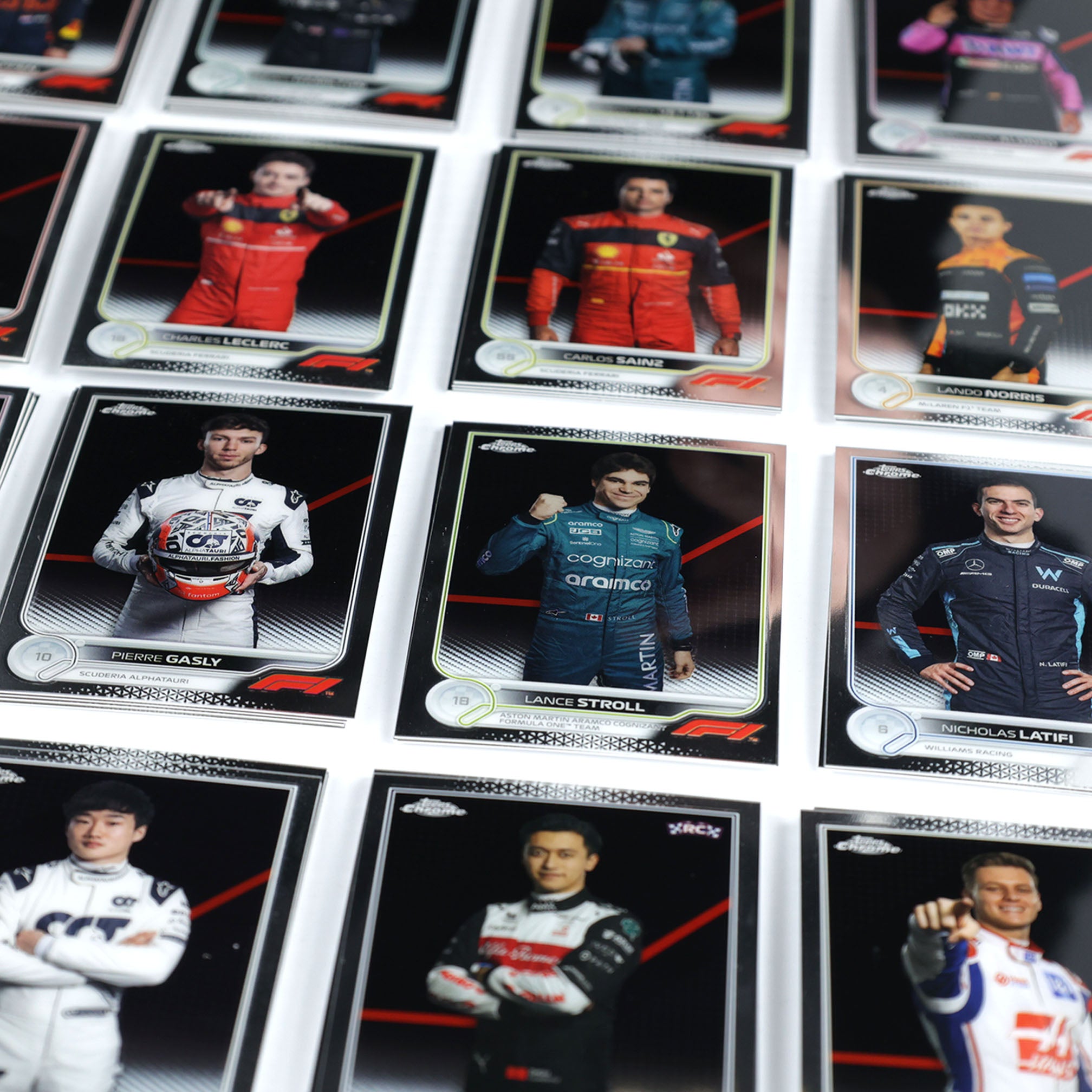 2022 Topps Chrome Formula 1 Complete Base Set 200 Cards Including all 49 Inserts