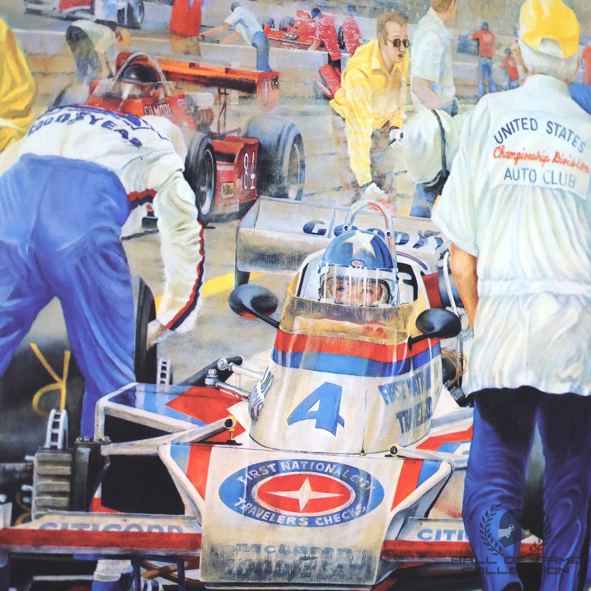 1978 Johnny Rutherford McLaren Indy 500 Ron Burton 30 x 30 Print