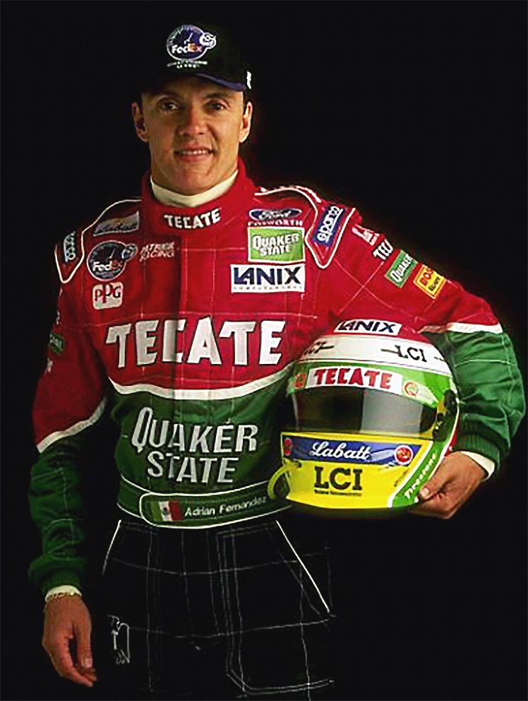 1998 Adrián Fernández Signed Patrick Racing Race Worn Suit