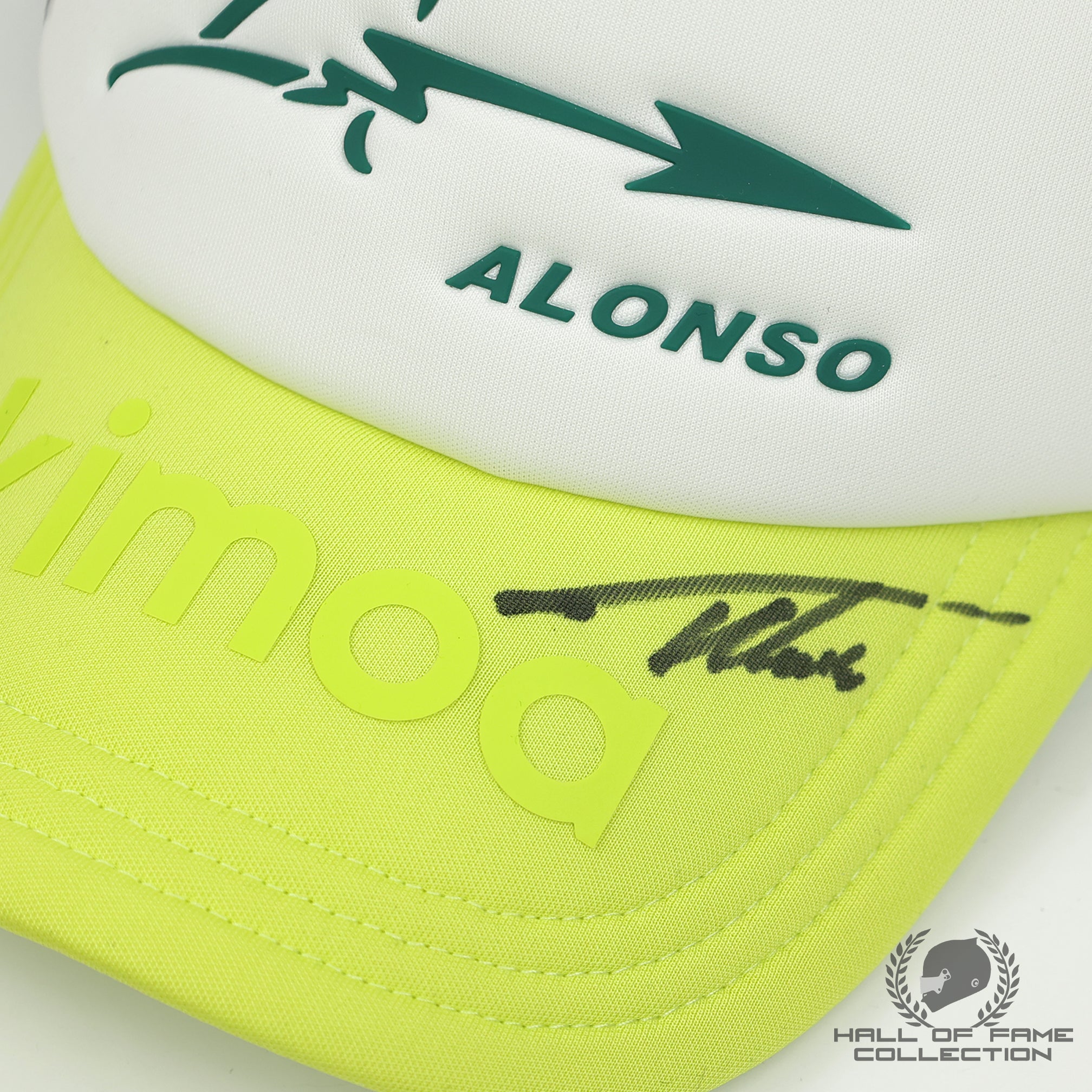 Fernando Alonso Signed Aston Martin Kimoa F1 Trucker Hat