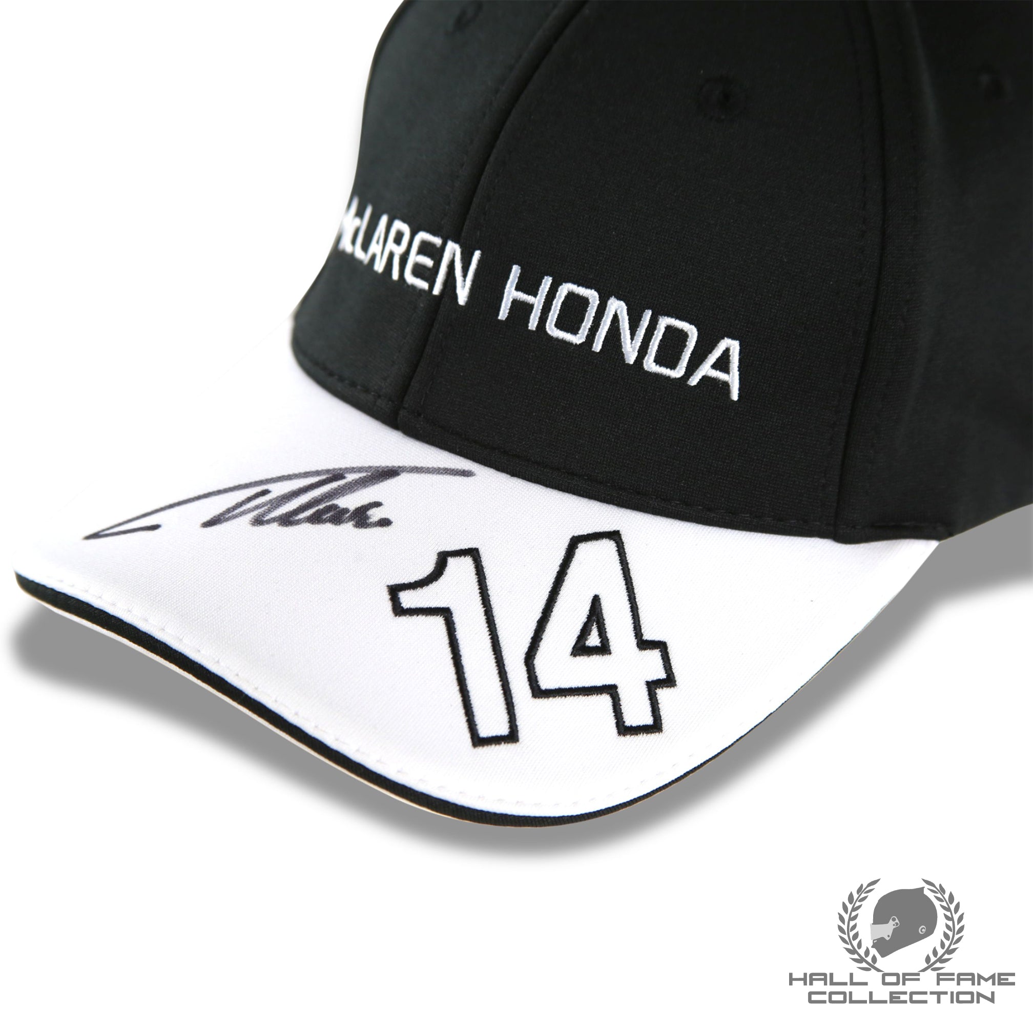 Fernando Alonso Signed McLaren Honda F1 Hat Limited /14