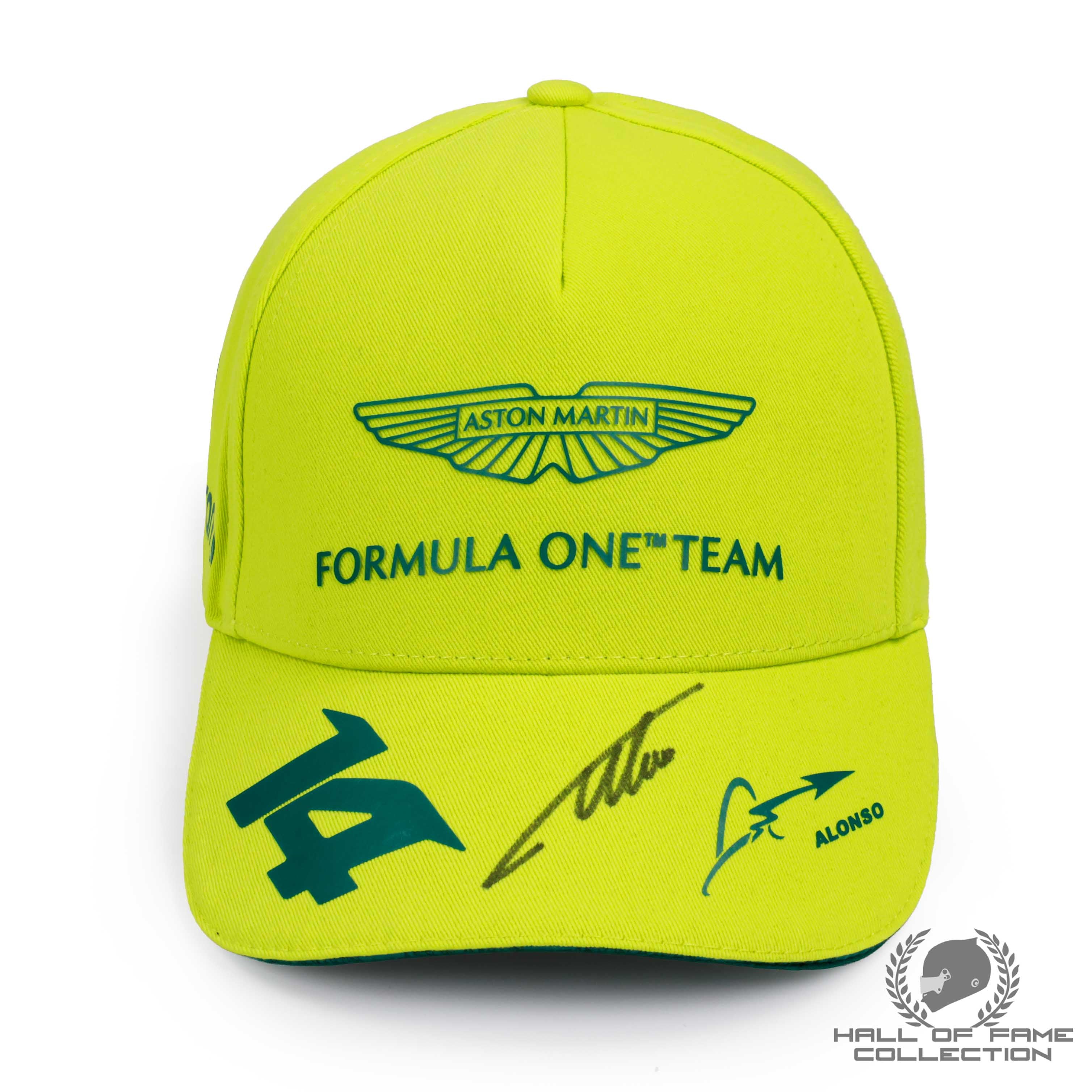 Aston Martin Formel 1 Team 2023 - Team Fernando Alonso Brasilien GP Special Edition Baseball Cap Offizielles Merchandise Grün/Weiß/Gelb Aston Martin Formel 1 Team 2023 - Team Fernando Alonso Brasilien GP Special Edition Baseball Cap Offizielles Merchandise Grün/Weiß/Gelb