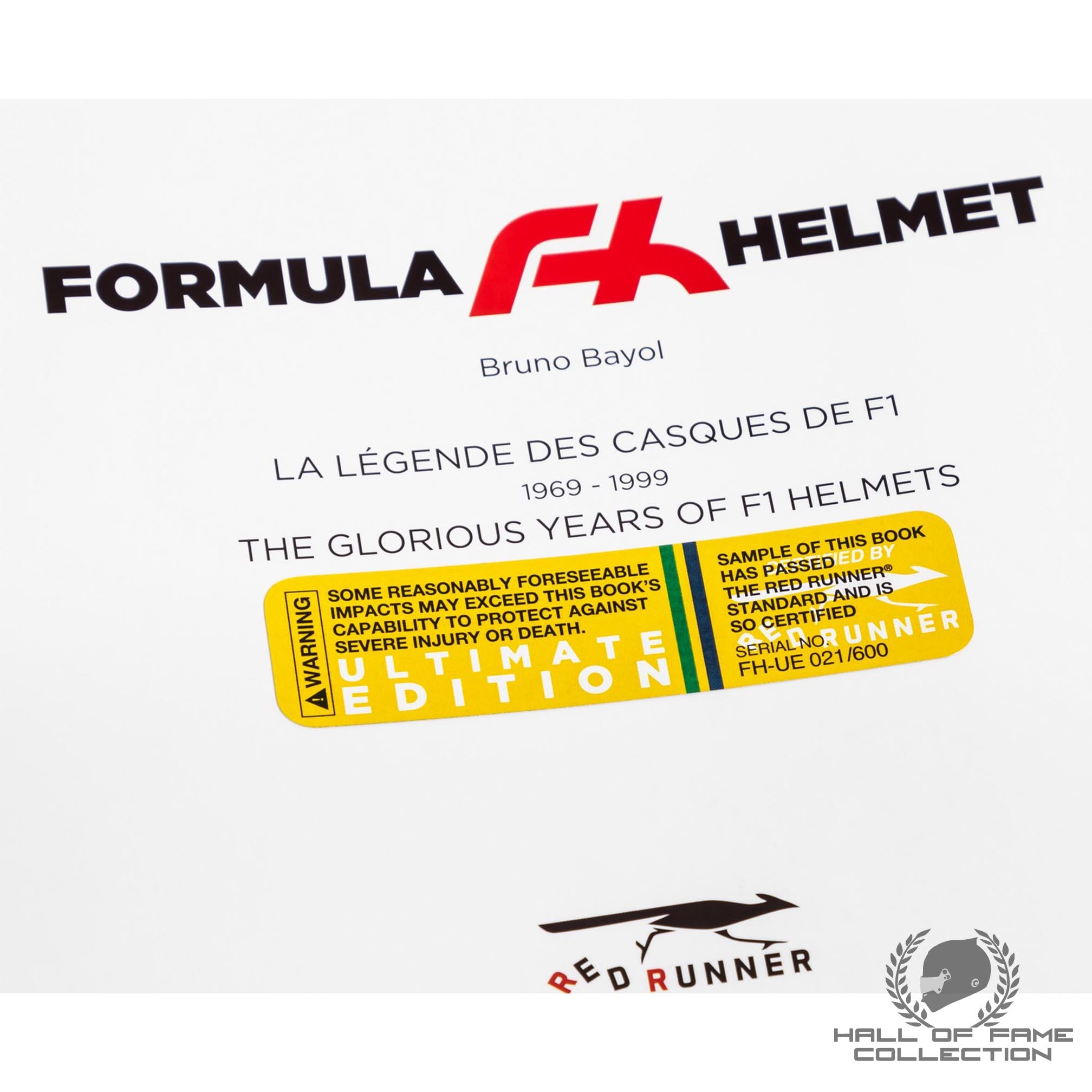 Formula Helmet Vol 1 "The Glorious Years of F1 Helmets 1969-1999" Ultimate Edition F1 Book