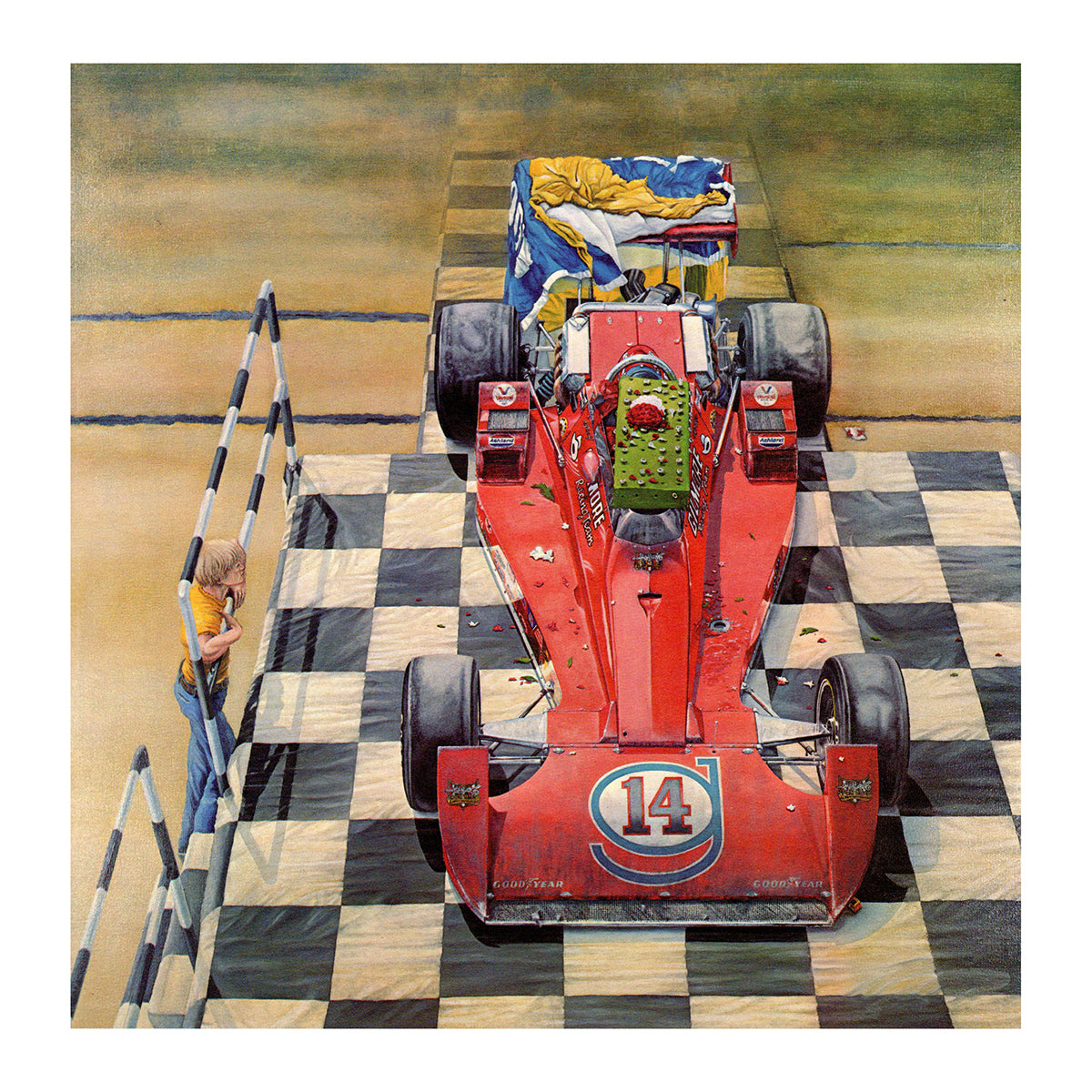 1977 A.J. Foyt Indianapolis 500 Winner Ron Burton Art Print