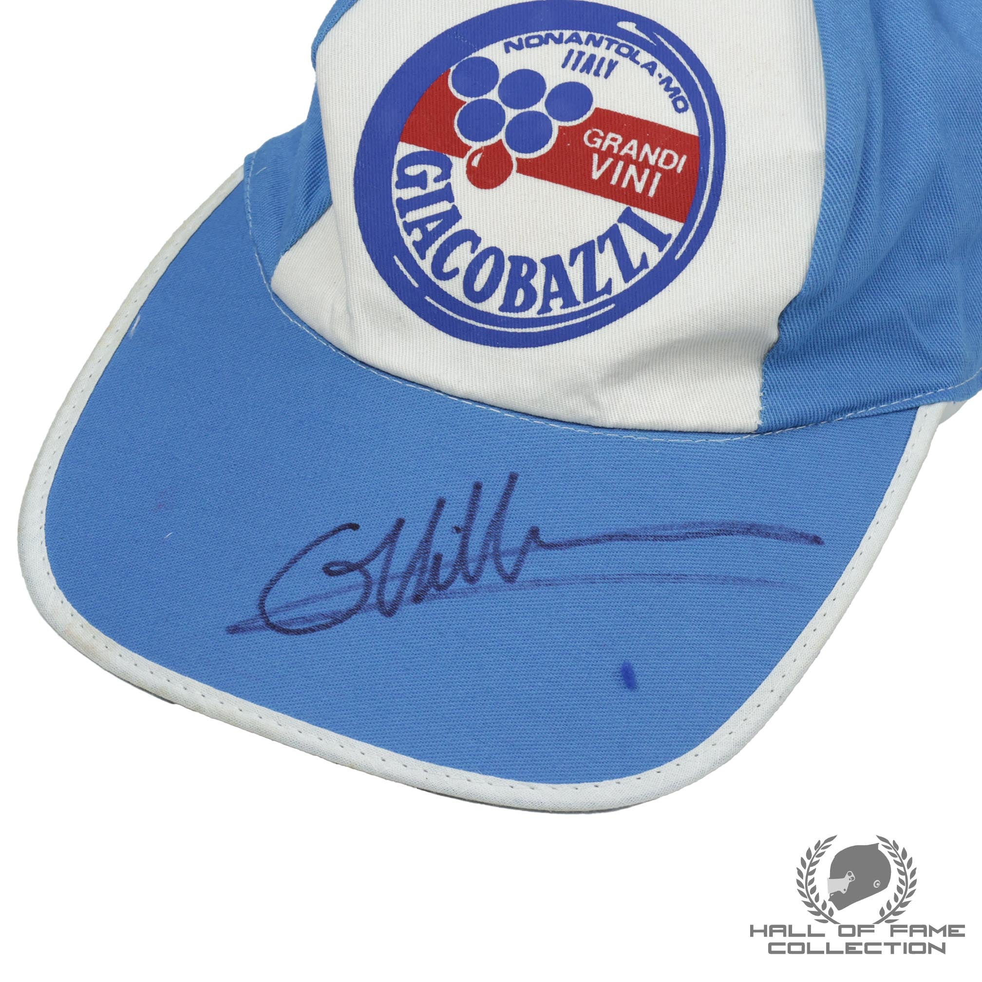Gilles Villeneuve Signed Personal Sponsor Giacobazzi F1 Hat