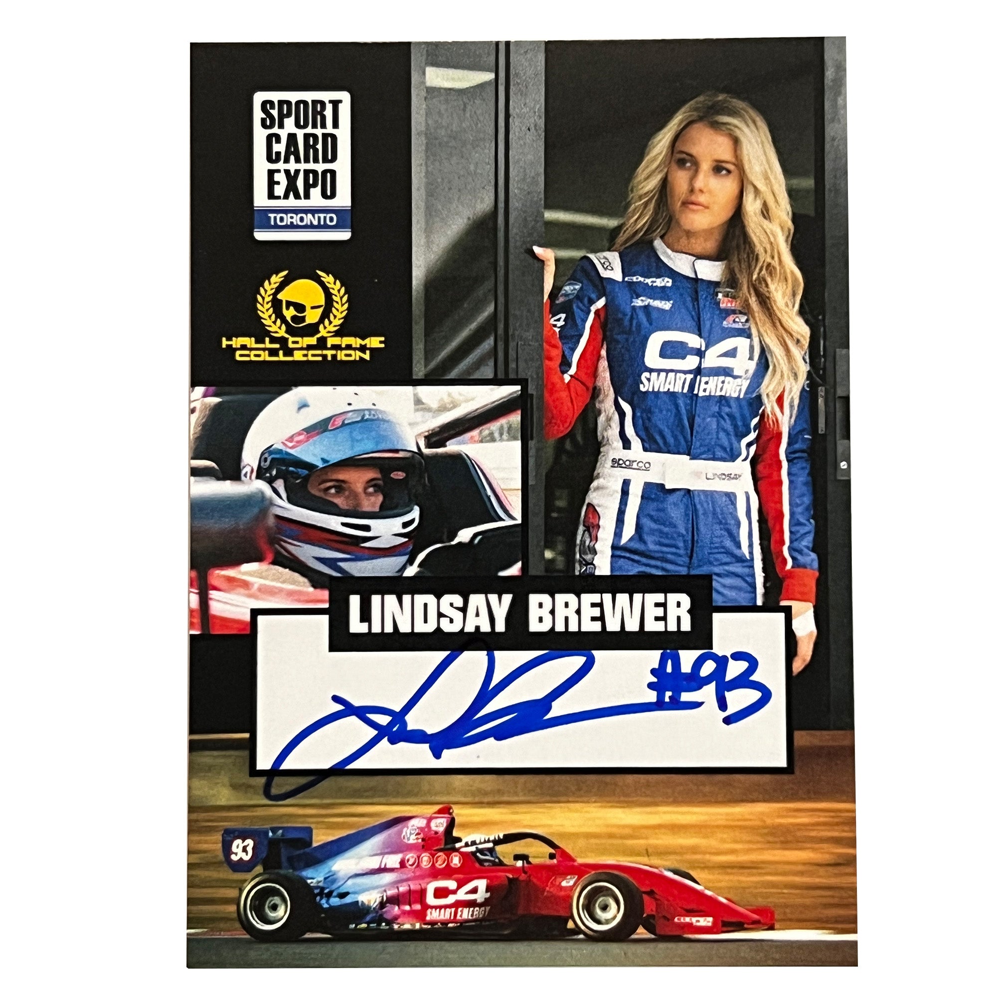 2022 Lindsay Brewer Signed Exclusive Autosport Indy Pro 2000 Rookie Card /10