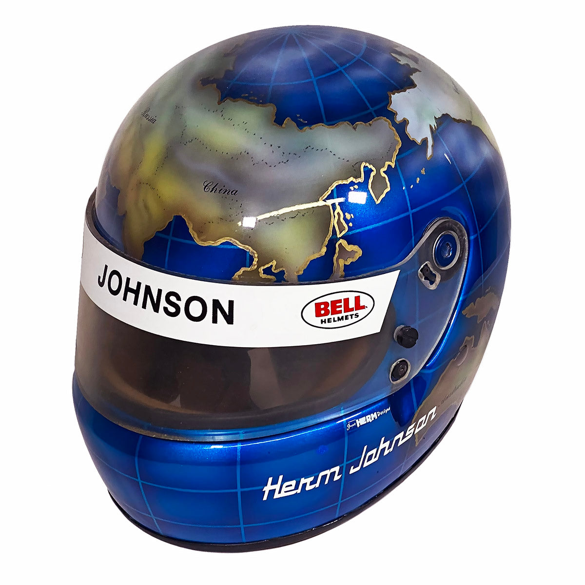 1986 Herm Johnson Race Used IMSA Bell XFM-1 Helmet