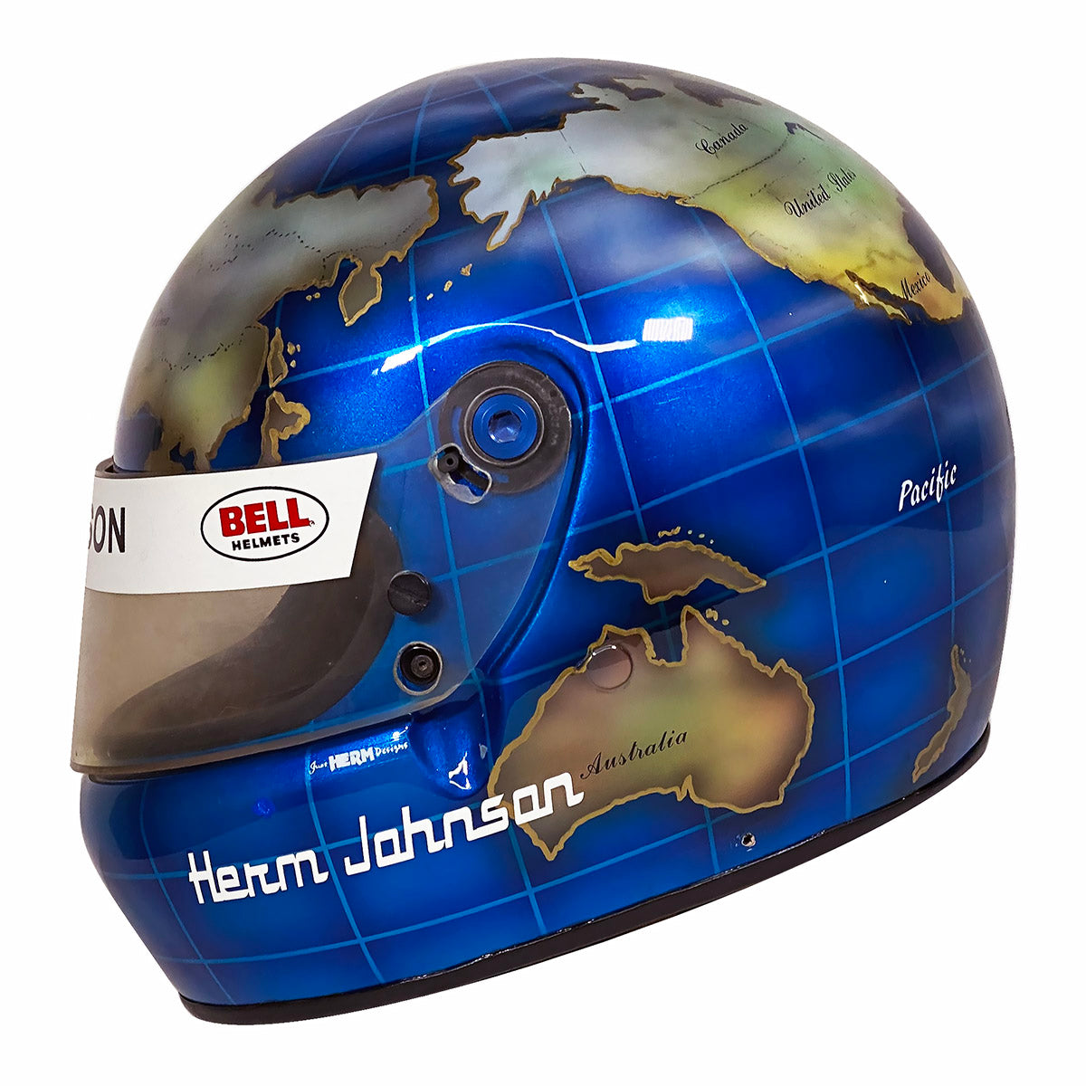 1986 Herm Johnson Race Used IMSA Bell XFM-1 Helmet