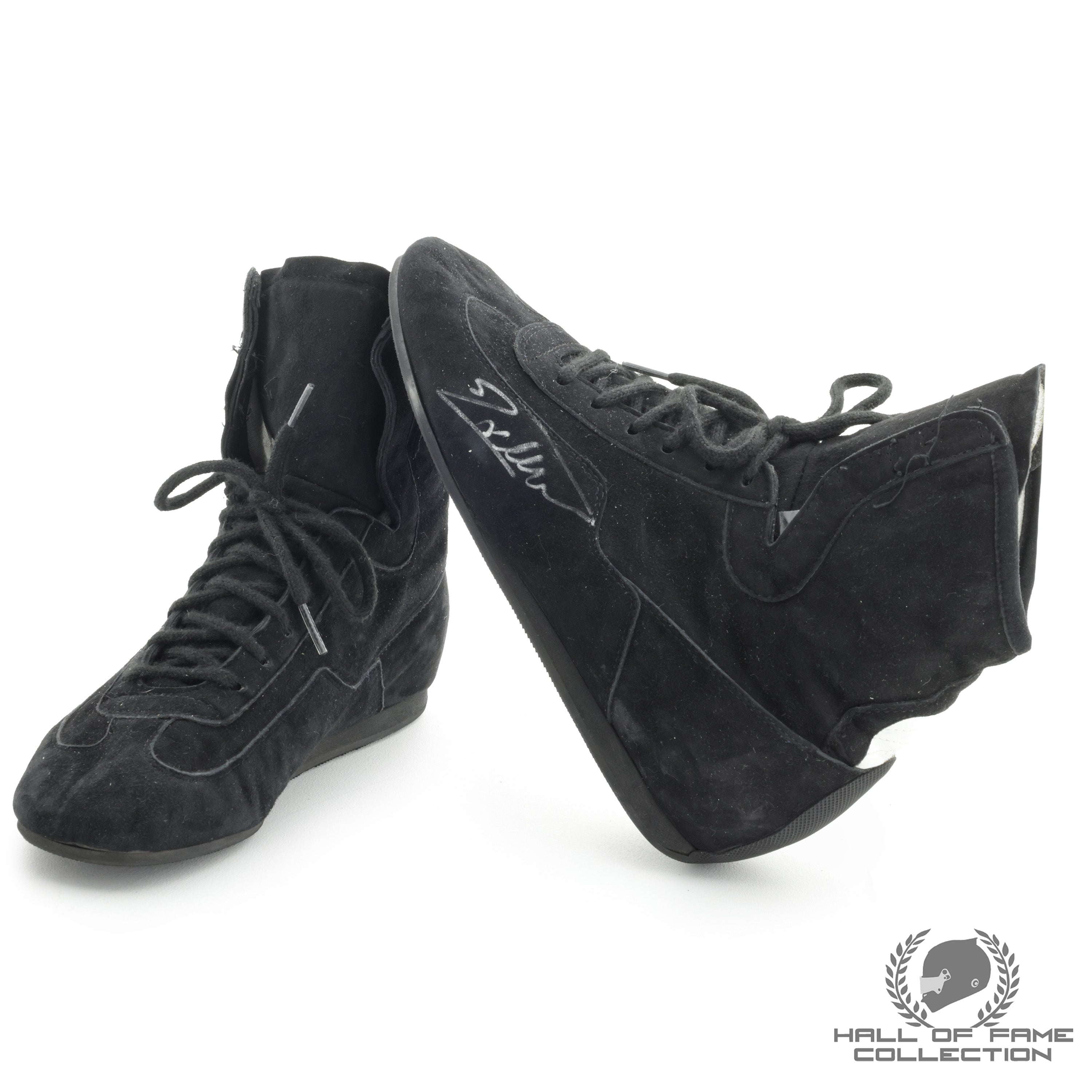2000 Jacques Villeneuve Signed Lucky Strike BAR Honda F1 Boots