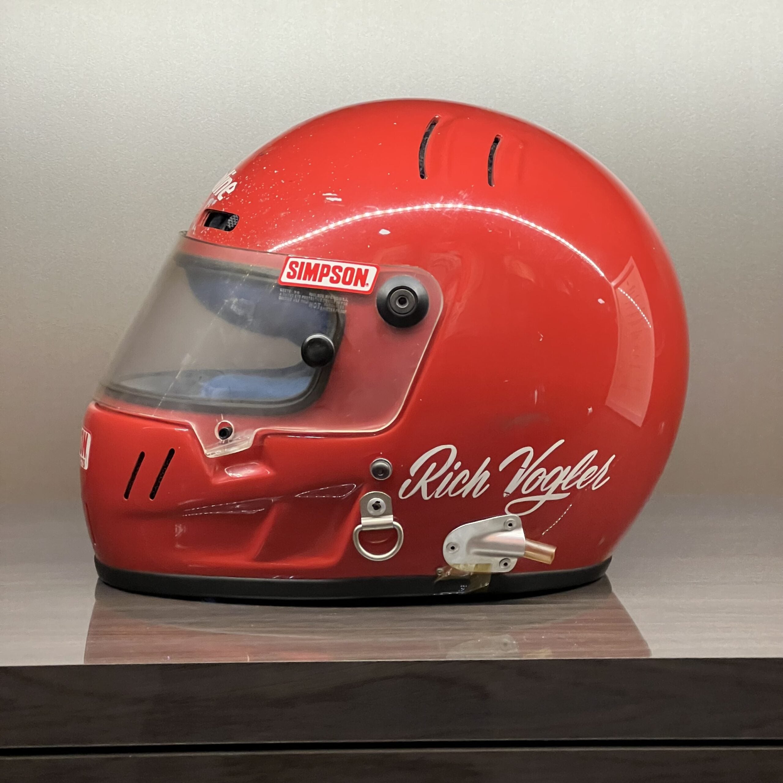 1990 Rich Vogler Indy 500 Used Simpson Shark IndyCar Helmet