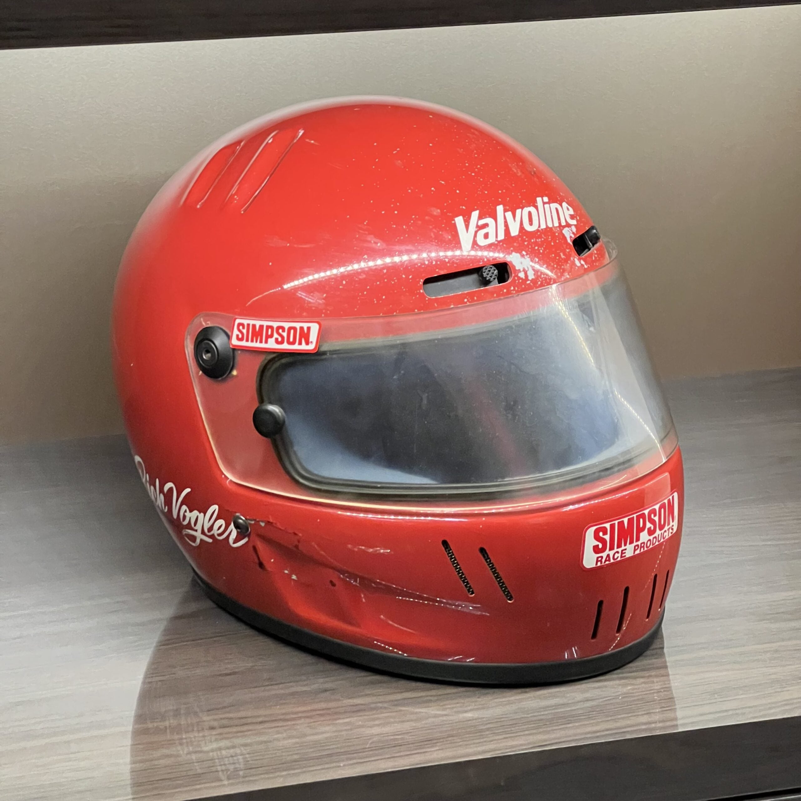 1990 Rich Vogler Indy 500 Used Simpson Shark IndyCar Helmet