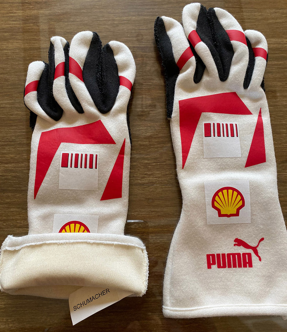 2007 Michael Schumacher Used Testing Scuderia Ferrari F1 Gloves