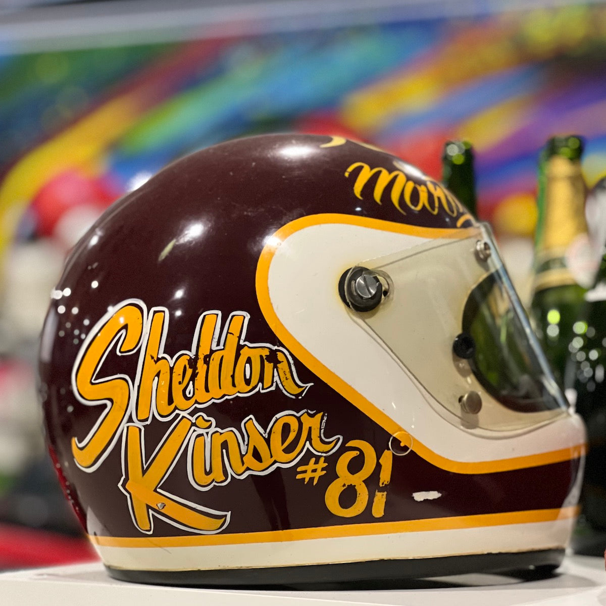 1981 Sheldon Kinser Used Indy 500 Bell Helmet