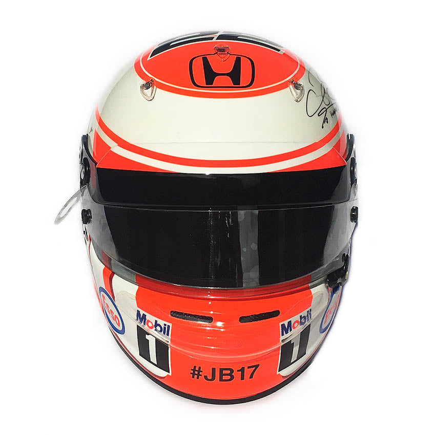 2015 Jenson Button Signed Race Used Hungarian Grand Prix McLaren F1 Helmet