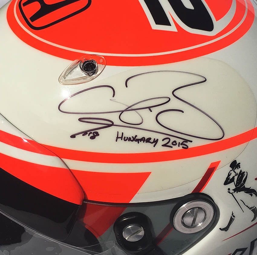 2015 Jenson Button Signed Race Used Hungarian Grand Prix McLaren F1 Helmet