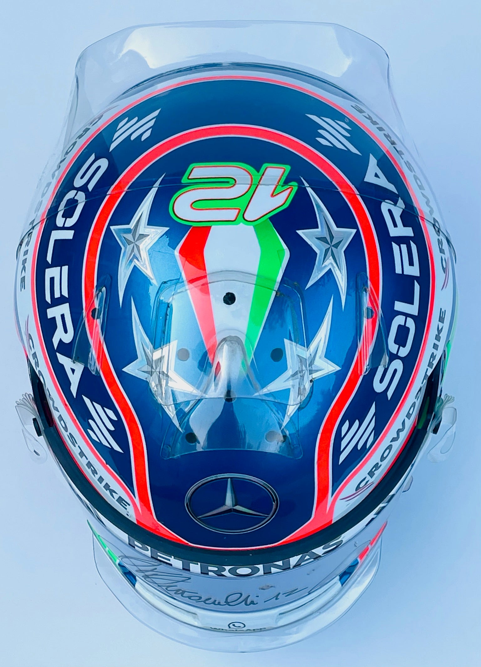 2025 Kimi Antonelli Signed Emilia Romagna GP Race Used Mercedes F1 Helmet