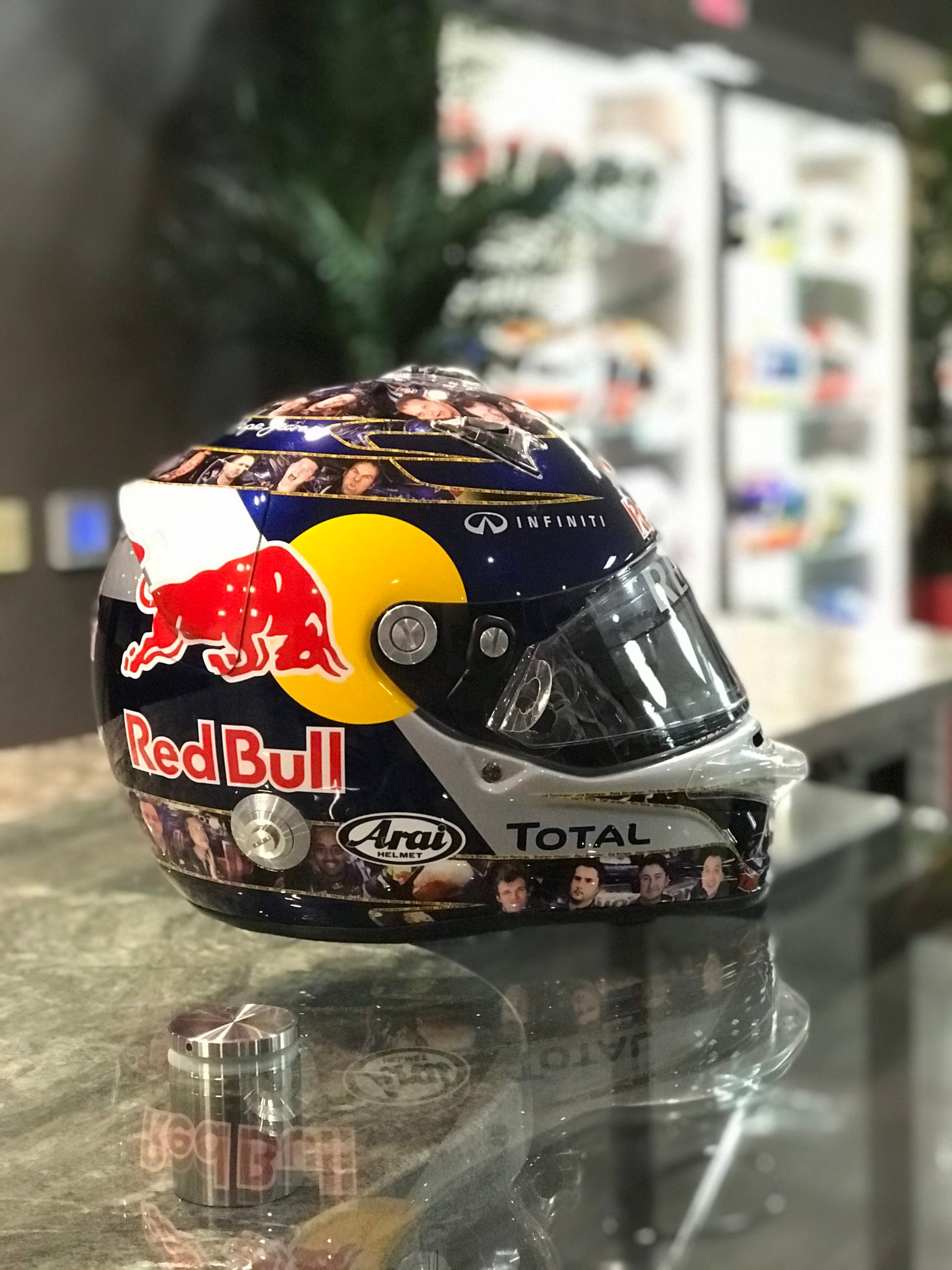 2011 Sebastian Vettel Signed Championship Season Used Red Bull Racing F1 Helmet