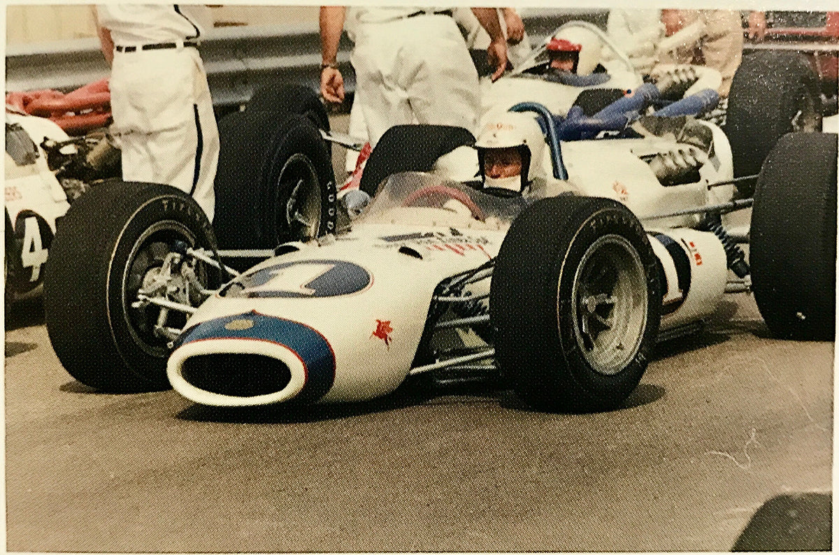 1966 Mario Andretti Autographed Race Used IndyCar Helmet