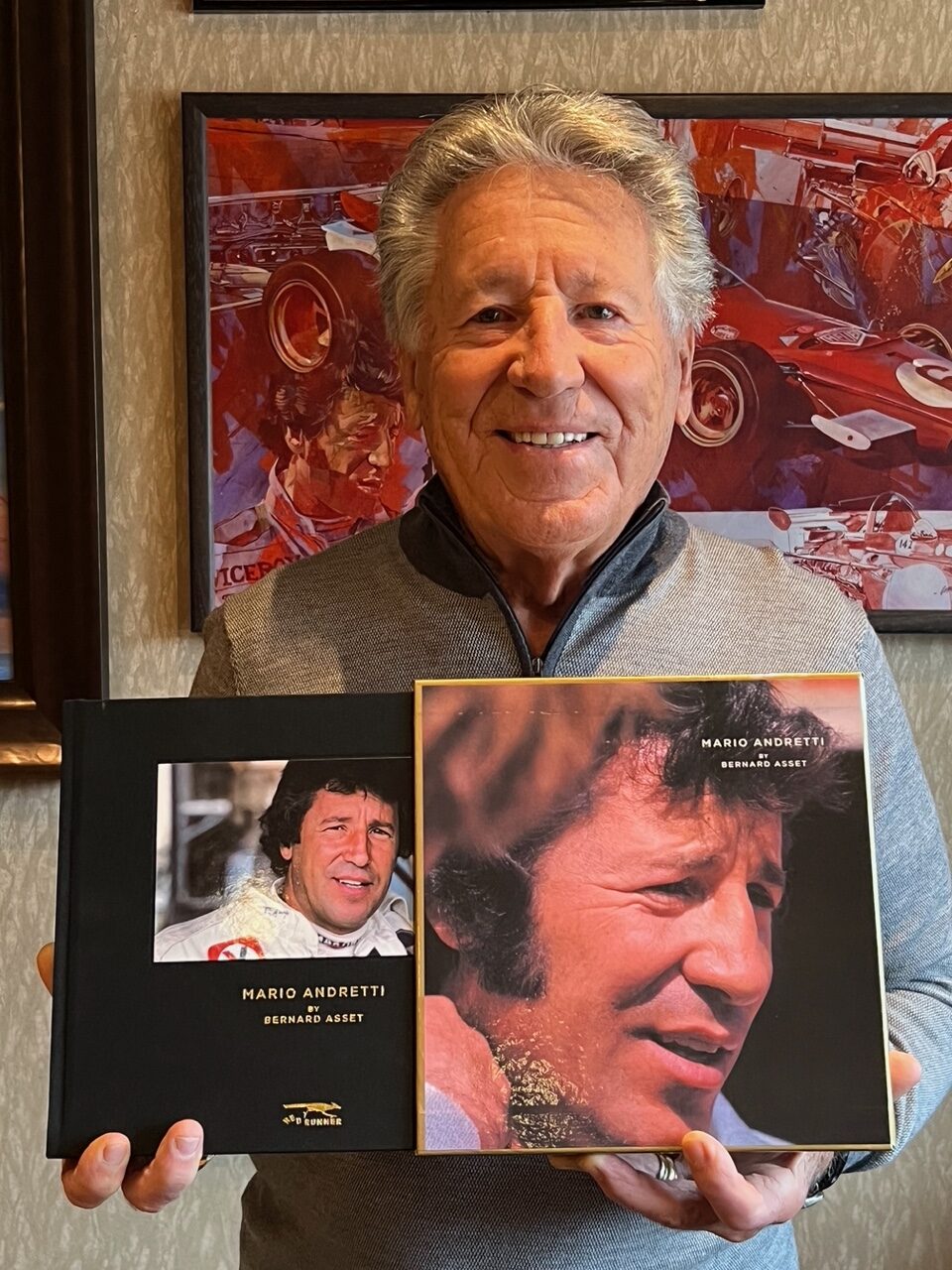 Mario Andretti Signed Limited Edition Bernard Asset Collectable Coffee Table Book