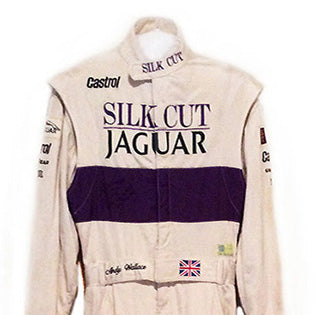 1990 Andy Wallace, race worn Silk Cut Jaguar Le Mans suit