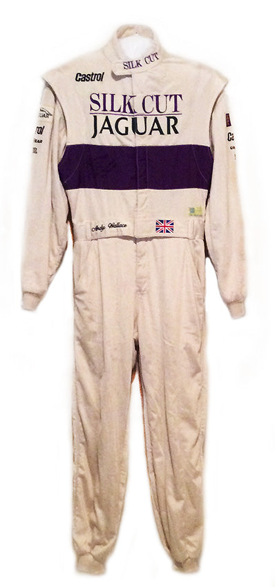 1990 Andy Wallace, race worn Silk Cut Jaguar Le Mans suit