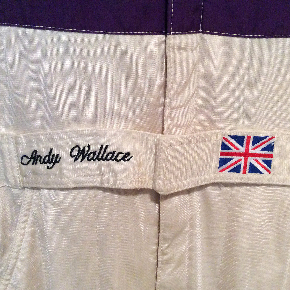 1990 Andy Wallace, race worn Silk Cut Jaguar Le Mans suit