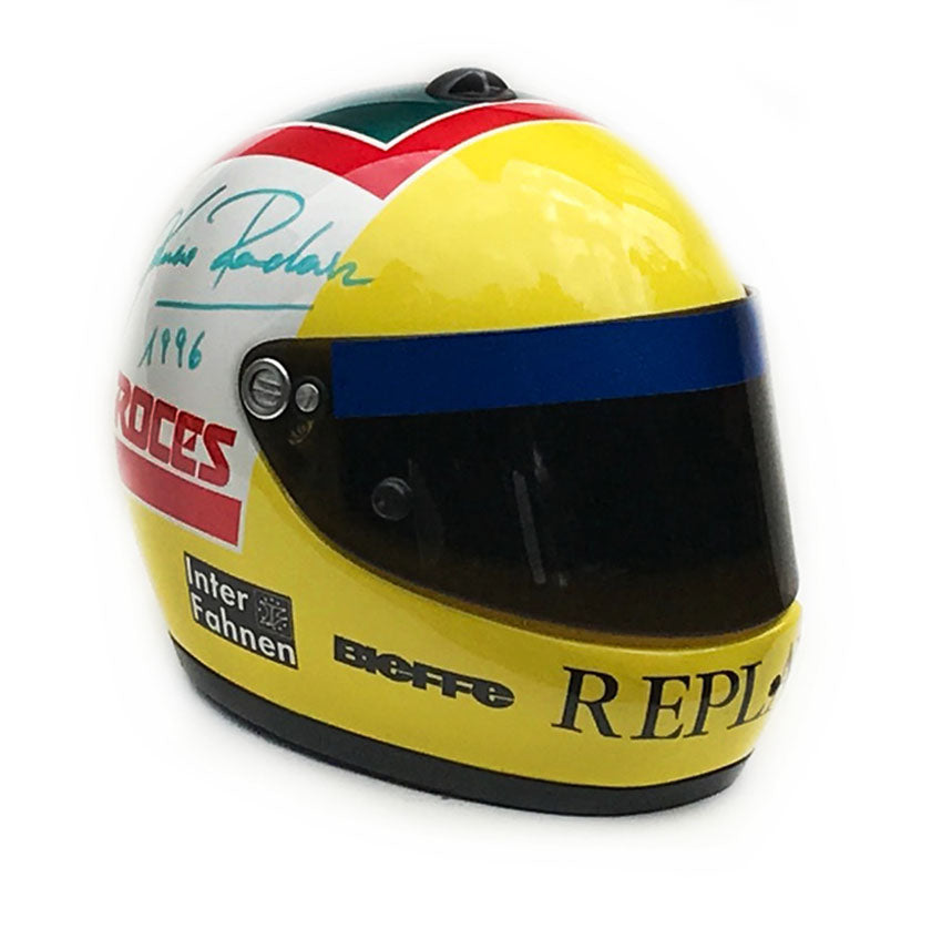 1996 Luca Badoer, race used Forti Corse Helmet
