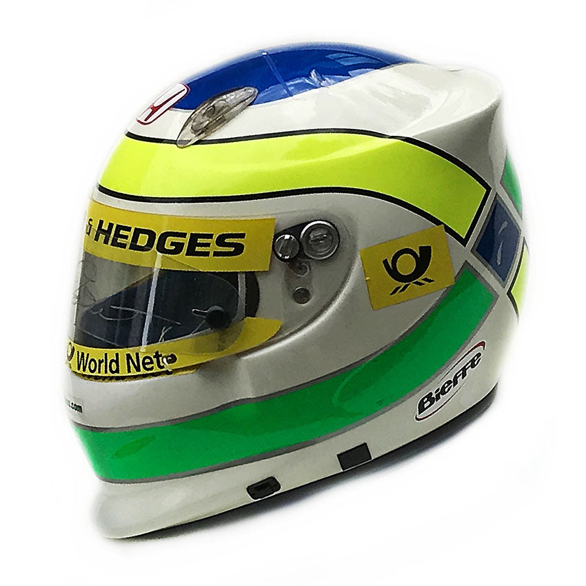 2002 Giancarlo Fisichella Autographed Race Used Jordan F1 Helmet