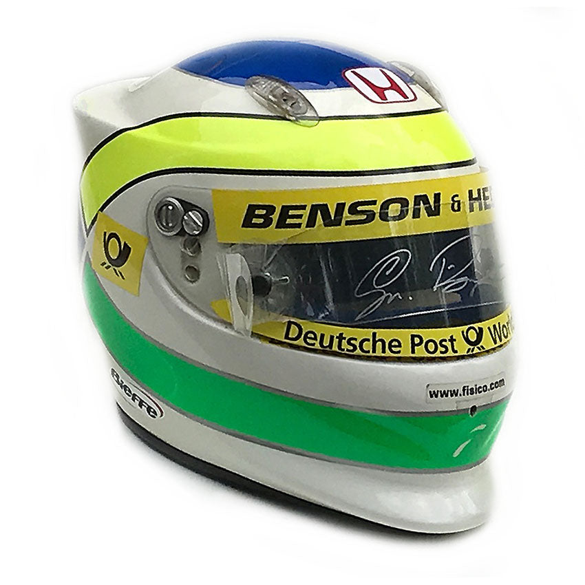 2002 Giancarlo Fisichella Autographed Race Used Jordan F1 Helmet