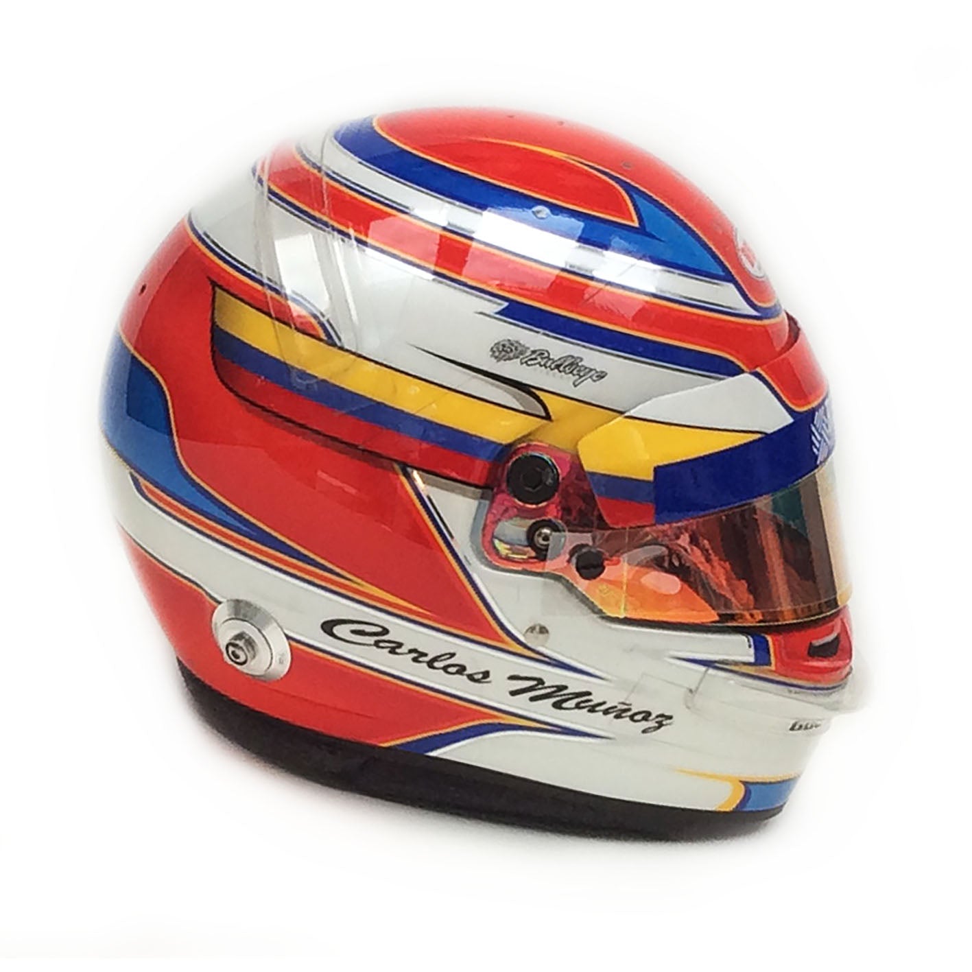 2018 Carlos Munoz Autographed Indianapolis 500 Used Andretti Autosport IndyCar Helmet