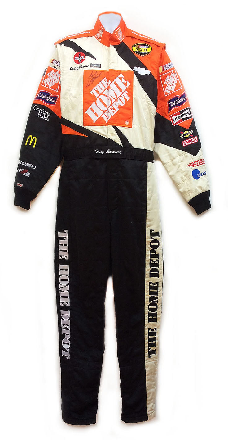 2004 Tony Stewart Signed Race Used Home Depot NASCAR Suit