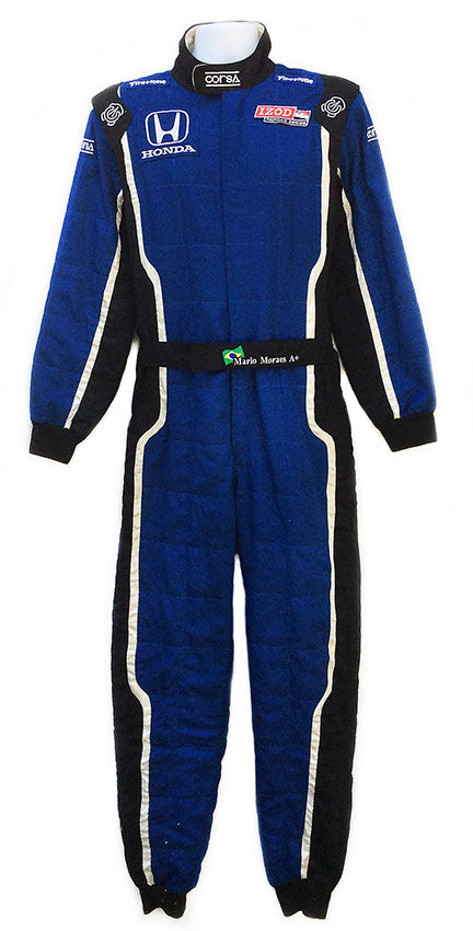 2010 Mario Moraes Race Worn KV Racing IndyCar Suit