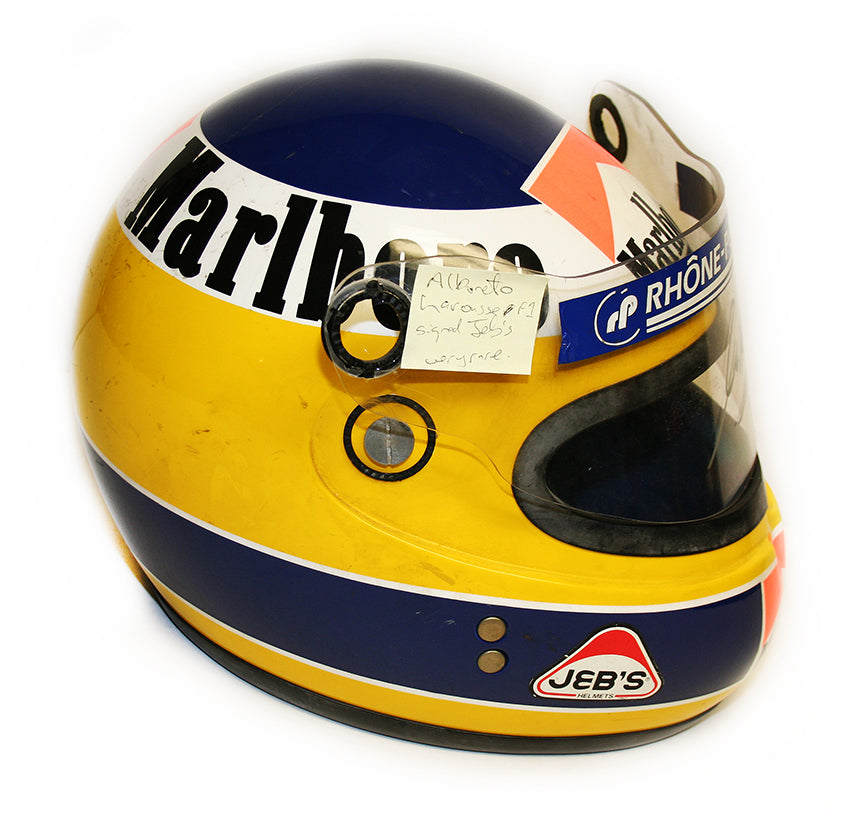 1987 Michele Alboreto, race used Ferrari helmet