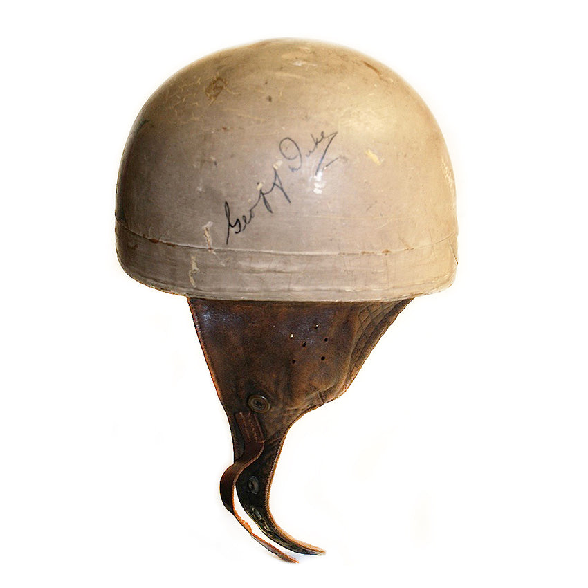 1953-55 Geoff Duke, race used signed helmet