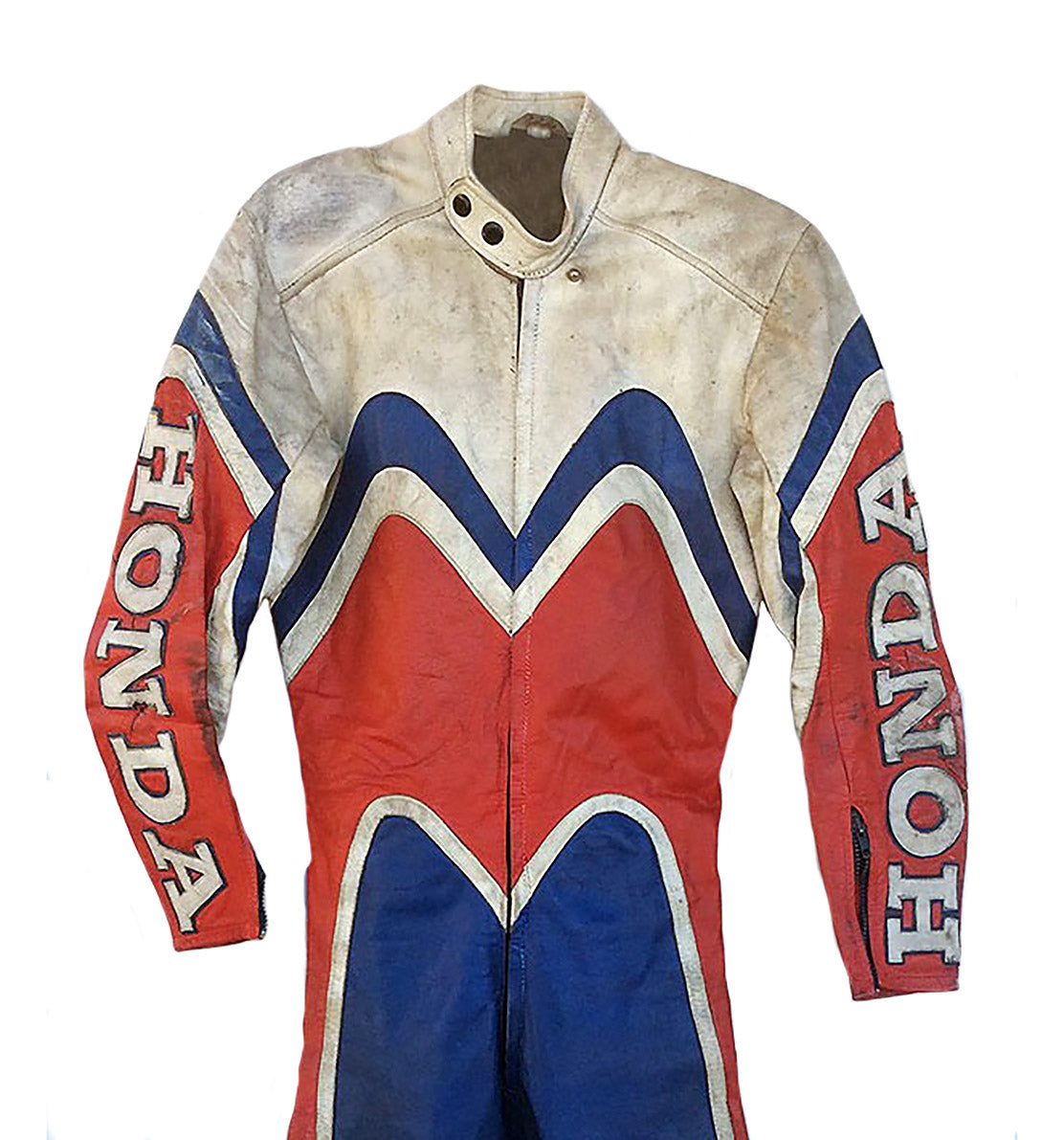 1977/78 Phil Read Signed Race Used Isle of Man TT Honda Leathers