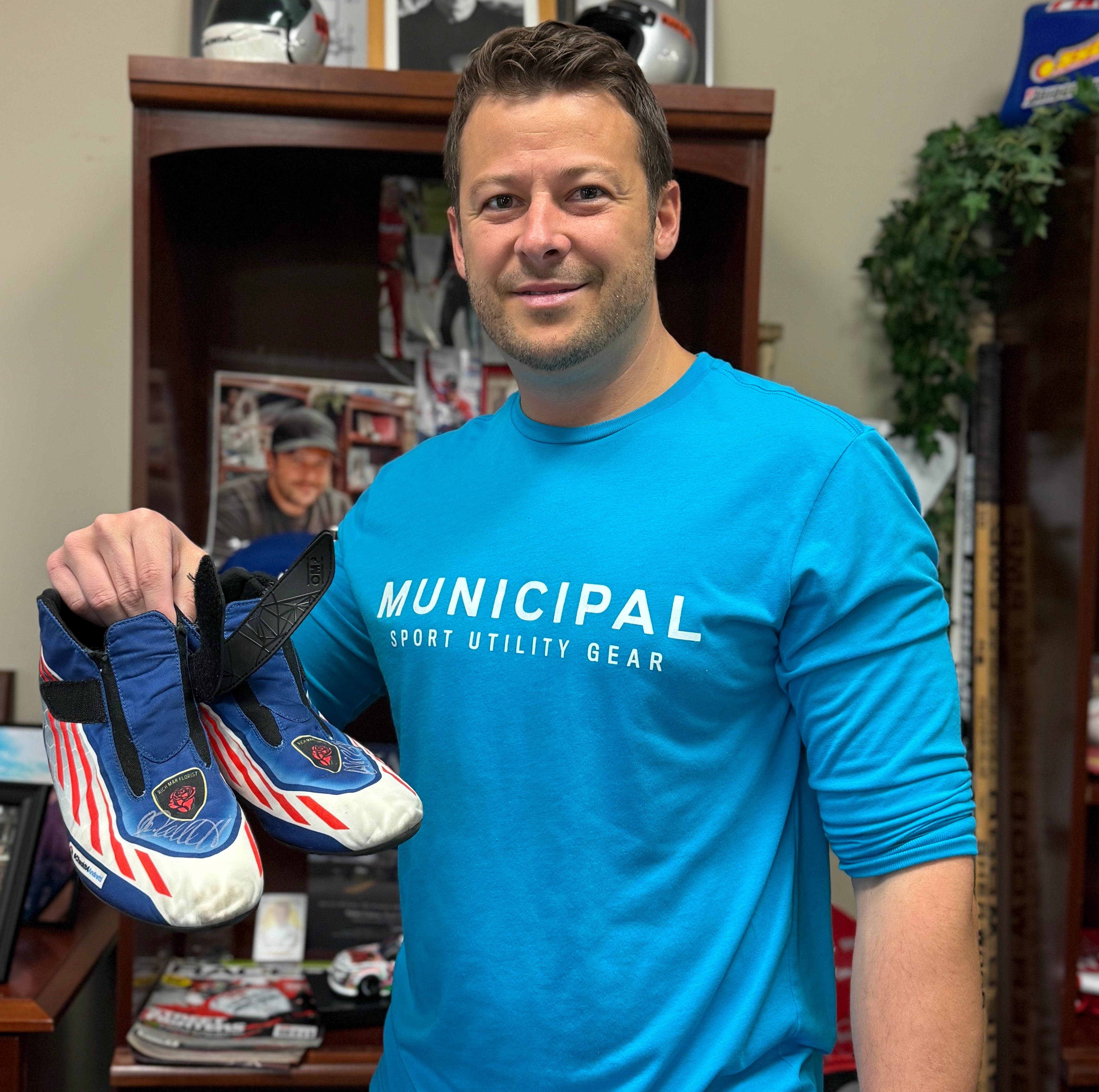 2025 Marco Andretti Signed Original Worn Andretti Global Indy 500 Boots