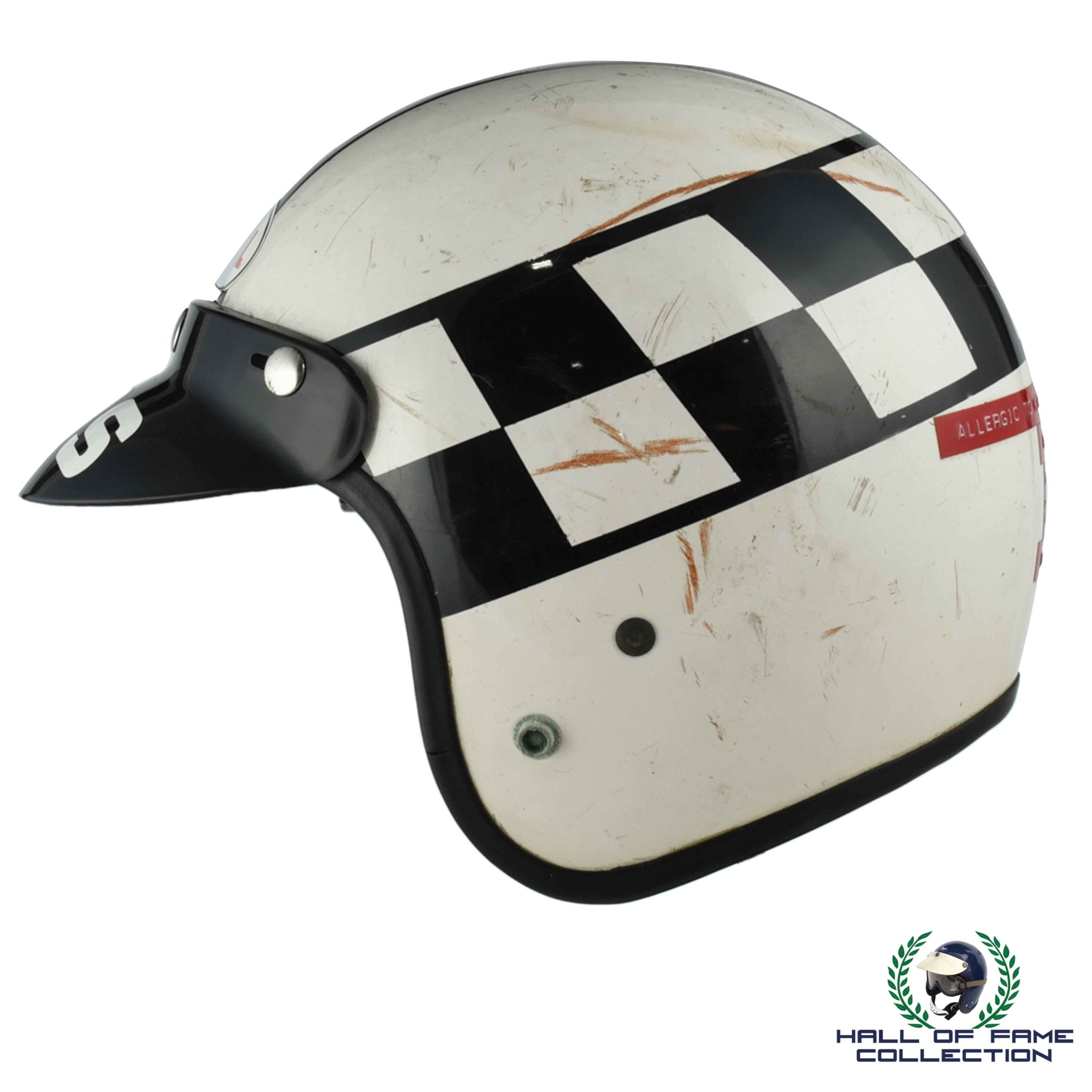 Innes Ireland Original Worn Open Face Bell Magnum Helmet