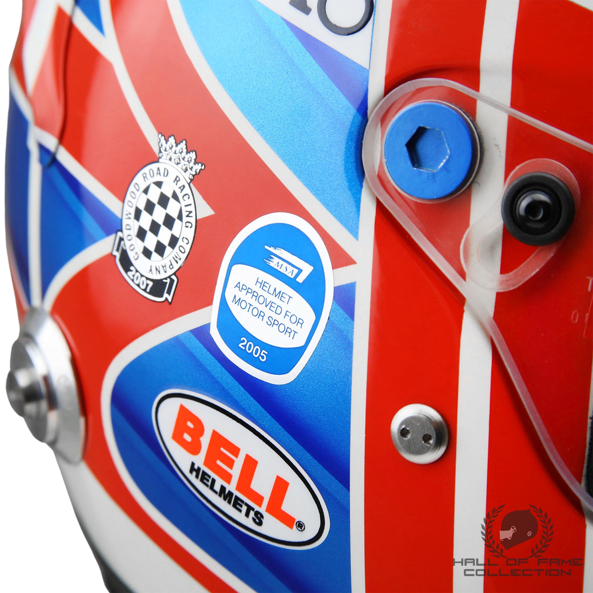 2007 Jenson Button Signed Race Used US Grand Prix Honda F1 Helmet