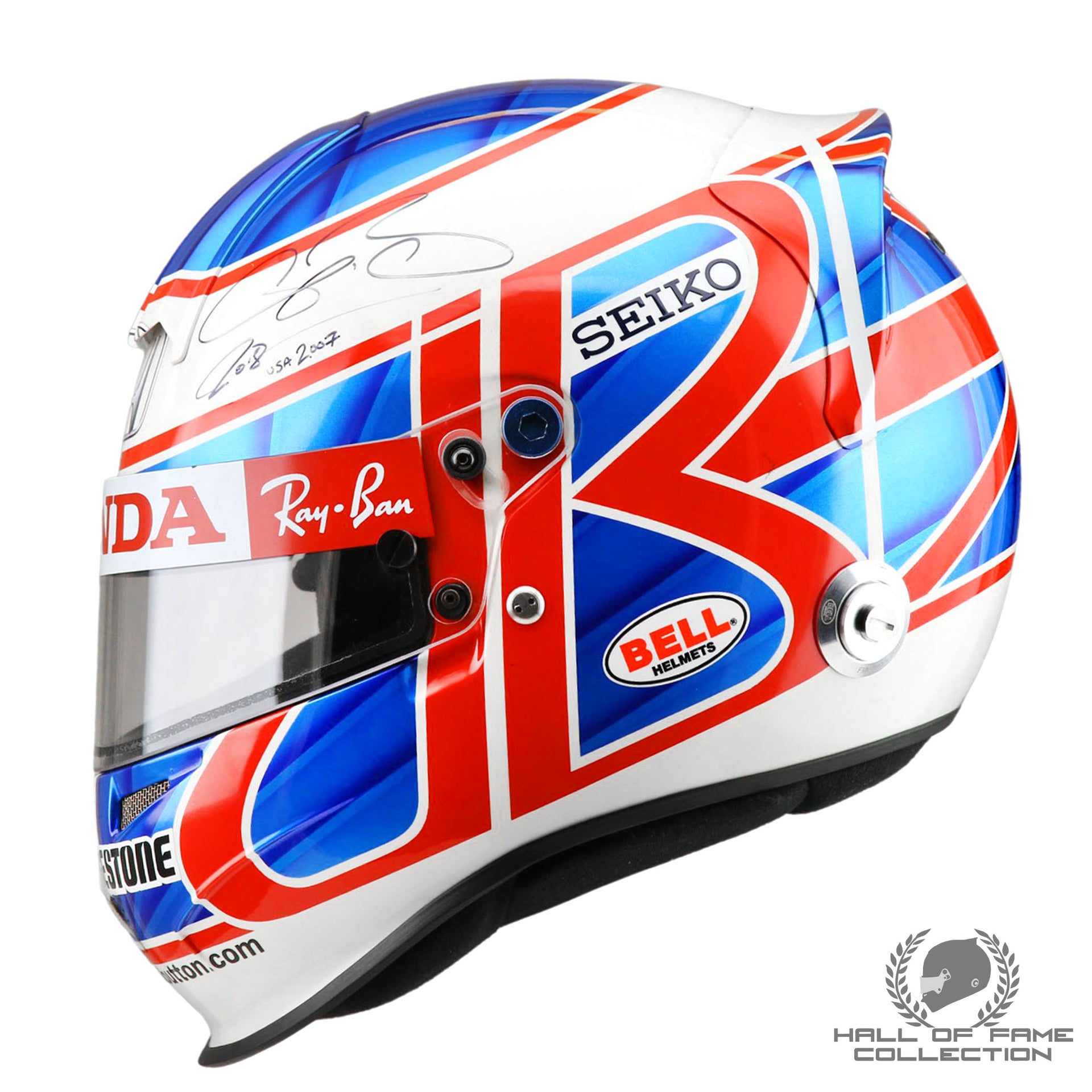 bell 2007 helmets Jenson Button Signed Race Used US Grand Prix Honda F1 Helmet This item is mostly Size:5000 w/ CNC Power Handle Dayton moves on to patent drawing