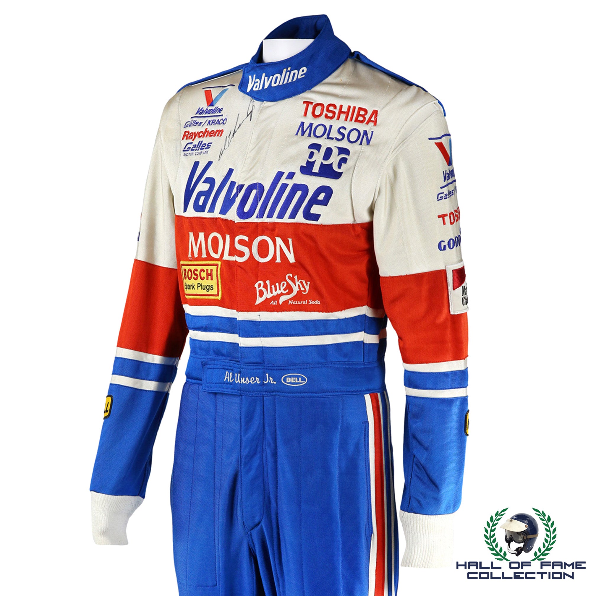 1991 Al Unser Jr Signed Race Used Gallas Racing IndyCar Suit