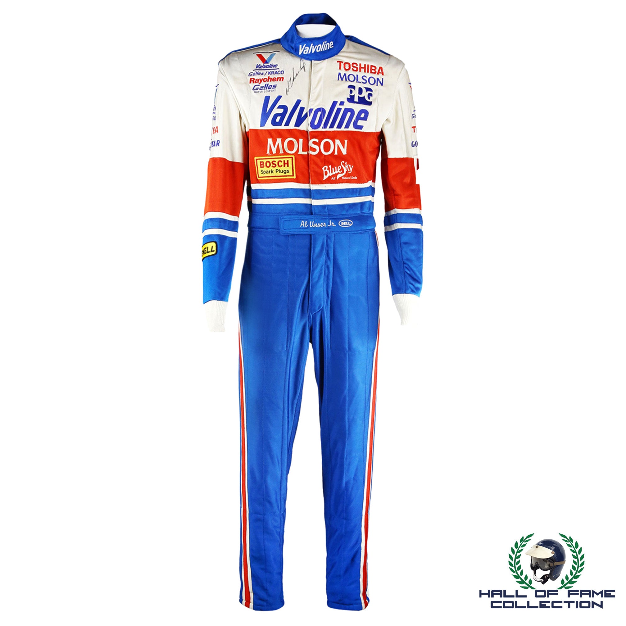 1991 Al Unser Jr Signed Race Used Gallas Racing IndyCar Suit