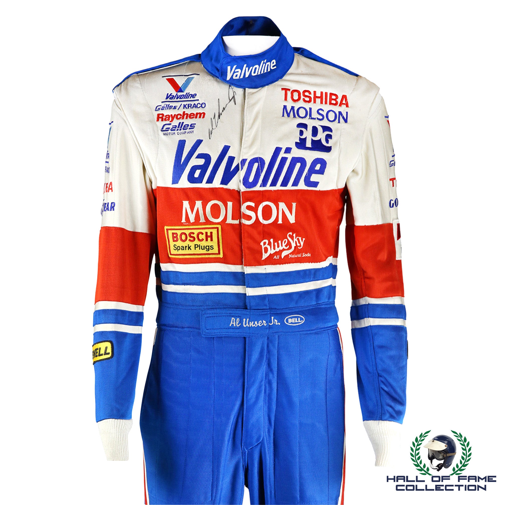 1991 Al Unser Jr Signed Race Used Gallas Racing IndyCar Suit