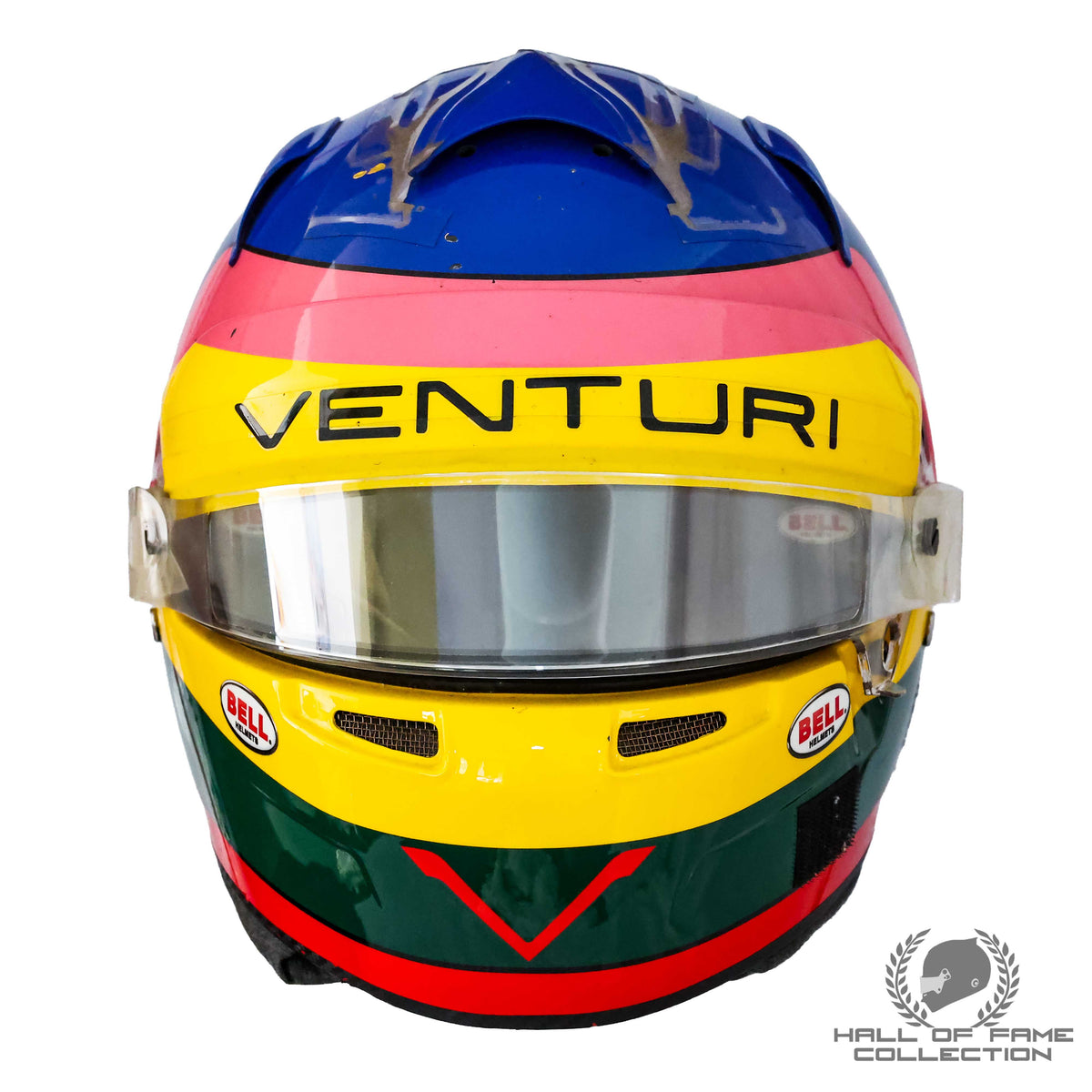 2015/16 Jacques Villeneuve Signed Race Used Venturi Grand Prix Formula E Helmet