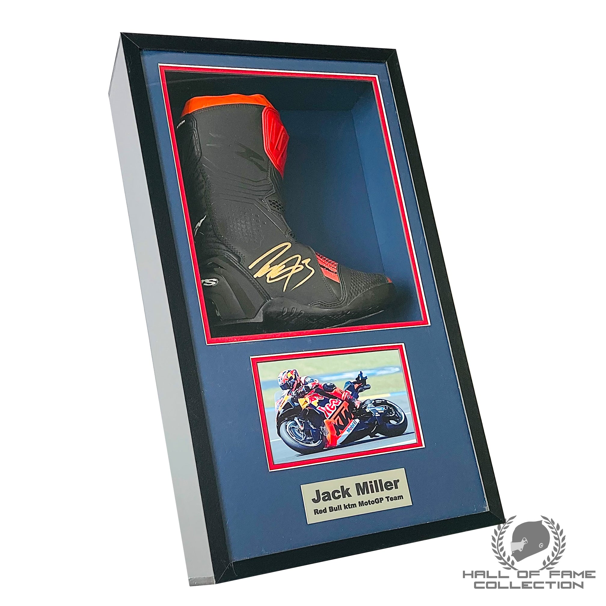2024 Jack Miller Framed & Signed KTM MotoGP Boot