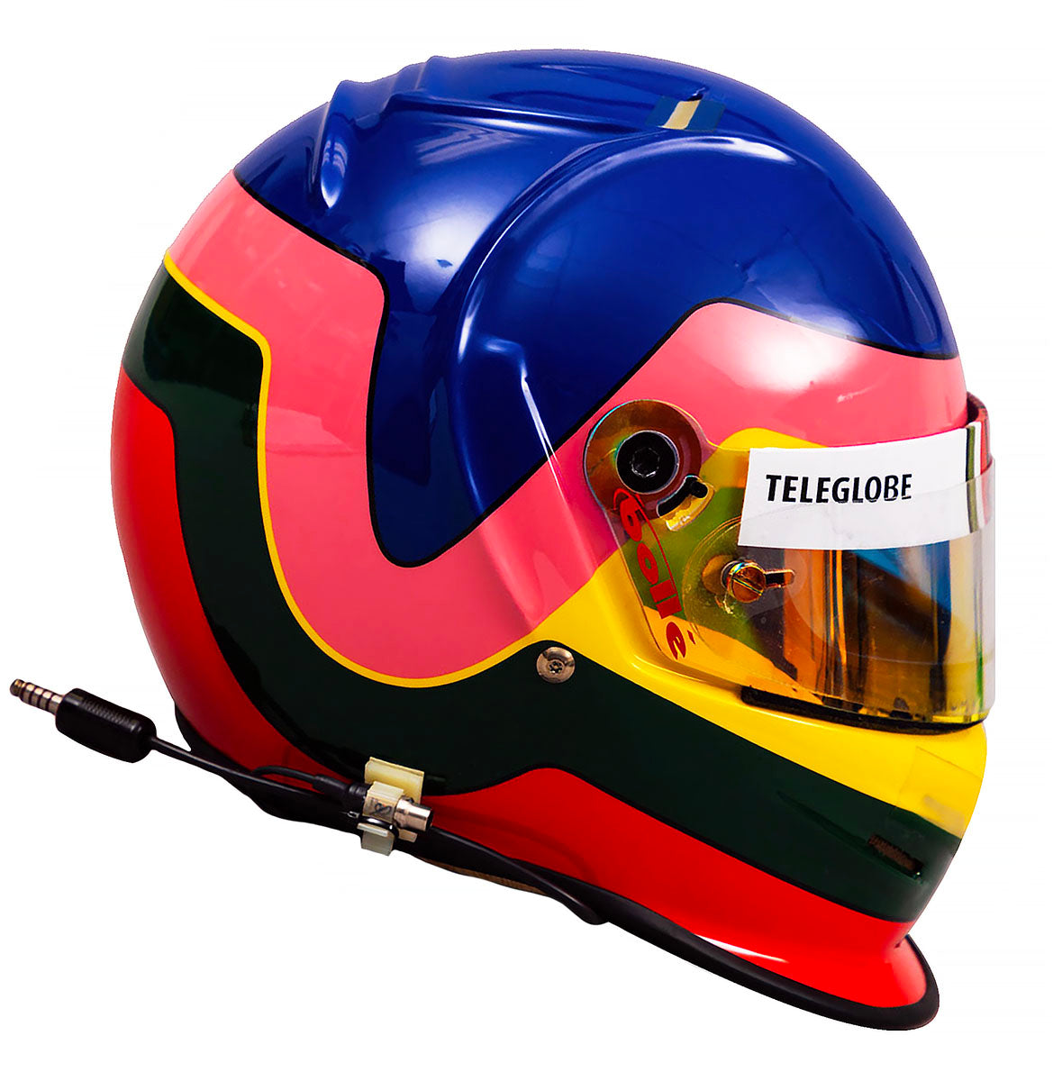 1998/99 Jacques Villeneuve Signed Used BAR Honda Bell F1 Helmet