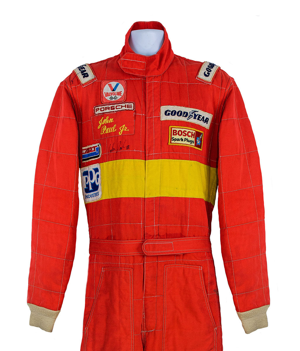 1982 John Paul Jr. Signed Race Winning Sebring 12 Hour Porsche 935 Suit